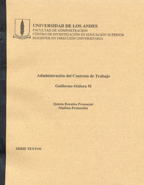Administración del contrato de trabajo