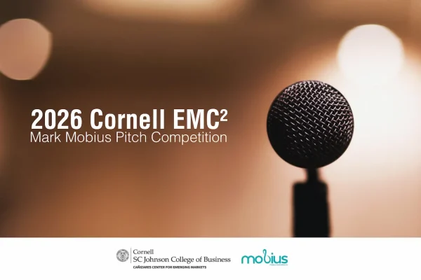 Banner final AG-Vision llega a la final del Cornell EMC² Mark Mobius Pitch Competition 2026
